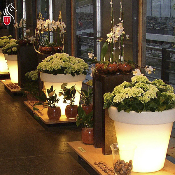 LED illuminated Flower Pots